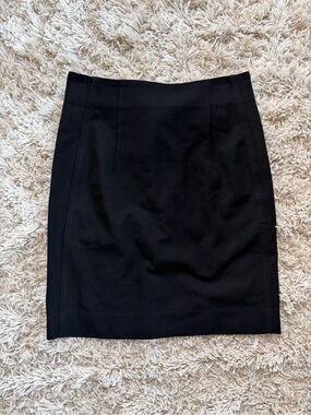 Theory Black Tailored Pencil Skirt